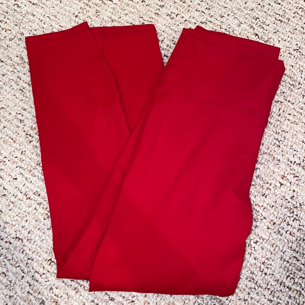 COPY - Red fabletics leggings. Size M